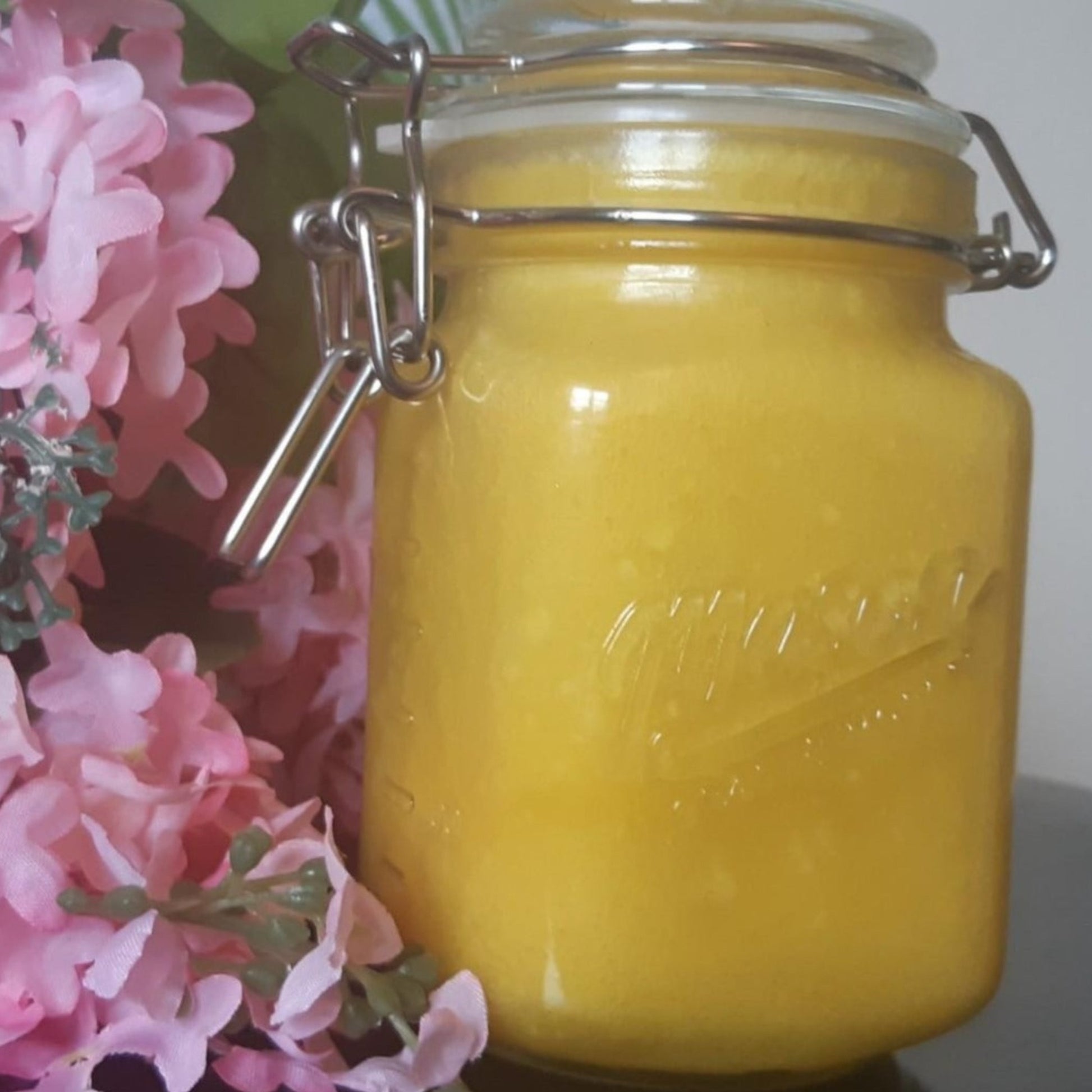 Braiding Butter small glass container